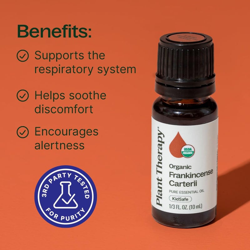 Plant Therapy Organic Frankincense Carterii Essential Oil 100% Pure, USDA Certified Organic, Undiluted, Natural Aromatherapy, Therapeutic Grade 10 mL (1/3 oz) - Image 2